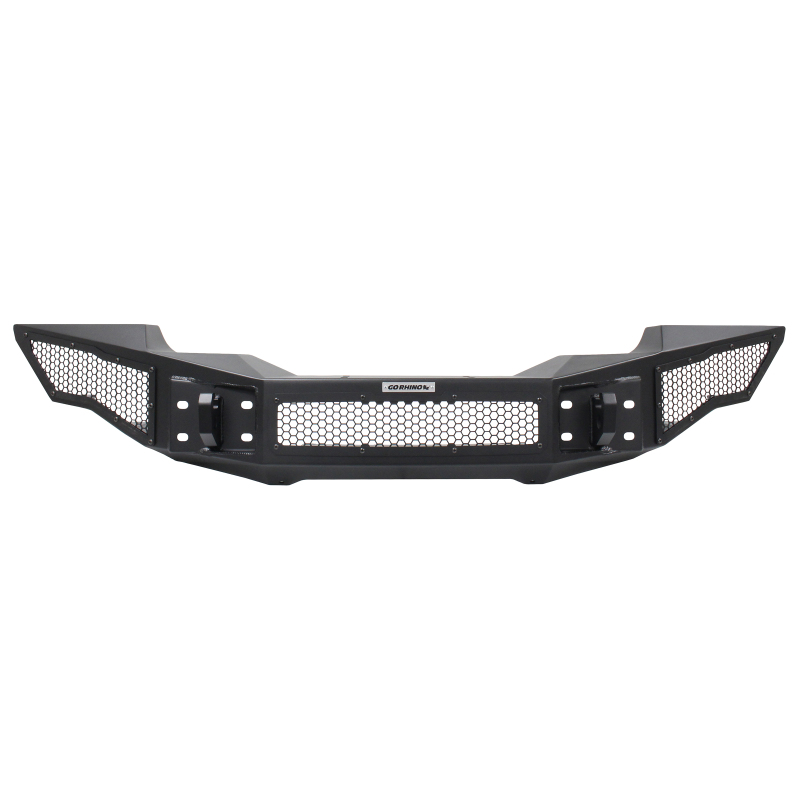 Jeep Wrangler Bumper - Front - Go Rhino - Rockline Full Width, Winch Ready - Textured Black - `07-`20